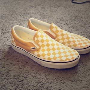 New Yellow Checkered Vans!